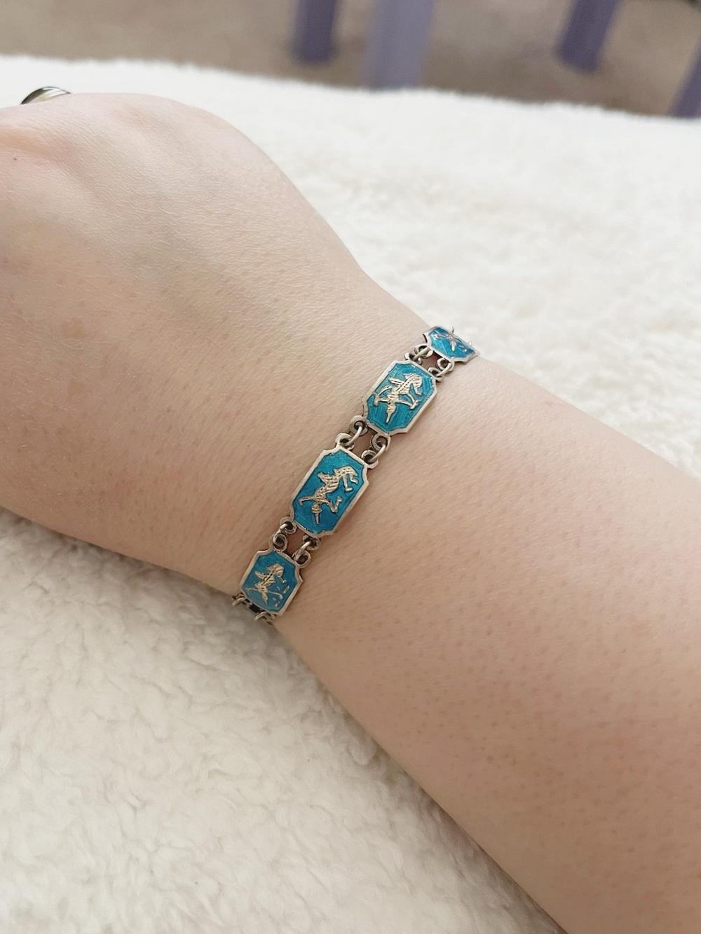 Vintage Siam 925 silver bracelet